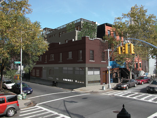 Artistic rendering of the completed natural Home Show House in Boerum Hill, Brooklyn.